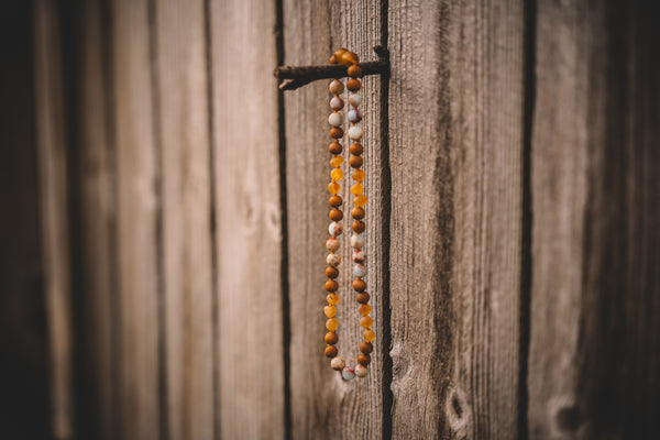 Salt Raw Honey Amber Necklace