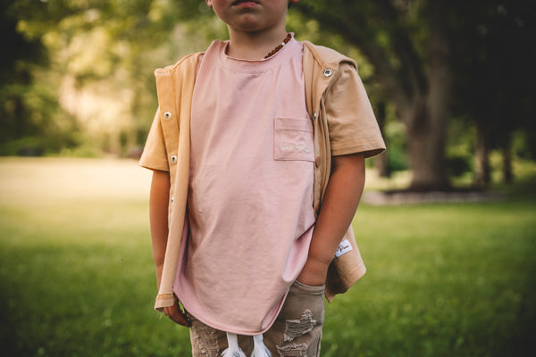 Dusty Rose Oversized Tee