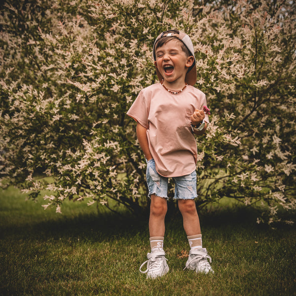 Dusty Rose Oversized Tee