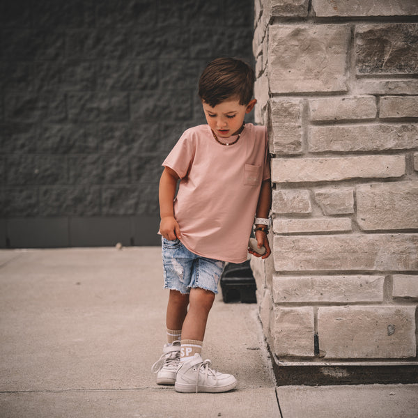 Dusty Rose Oversized Tee