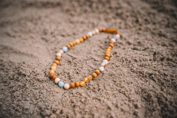 Salt Raw Honey Amber Necklace